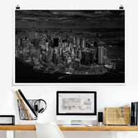 Klebefieber Poster New York - Manhattan aus der Luft