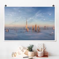 Klebefieber Poster Dubai über den Wolken