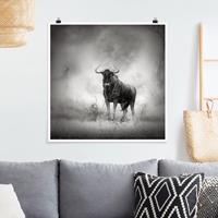 Klebefieber Poster Staring Wildebeest