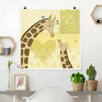 Klebefieber Poster Mama und ich - Giraffen