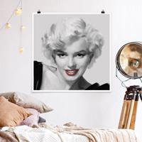 Klebefieber Poster Marilyn auf Sofa