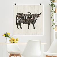 Klebefieber Poster Bauernhof BBQ - Rind