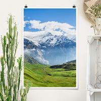 Klebefieber Poster Schweizer Alpenpanorama