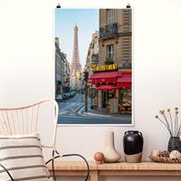 Klebefieber Poster Straße von Paris