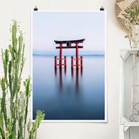 Klebefieber Poster Torii im Wasser