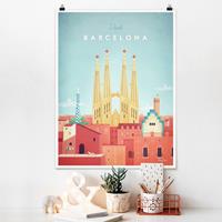 Klebefieber Poster Reiseposter - Barcelona