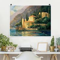 Klebefieber Poster Italienische Landschaft - Landhaus