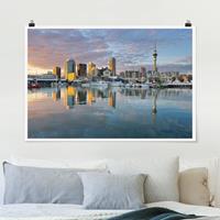 Klebefieber Poster Auckland Skyline Sonnenuntergang