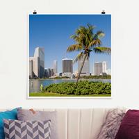 Klebefieber Poster Miami Beach Skyline