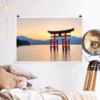 Klebefieber Poster Torii am Itsukushima
