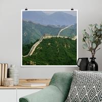 Klebefieber Poster Die chinesische Mauer im Grünen
