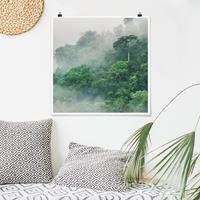 Klebefieber Poster Dschungel im Nebel