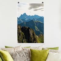 Klebefieber Poster Berge auf den Lofoten