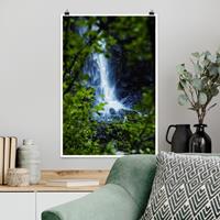 Klebefieber Poster Blick zum Wasserfall