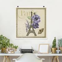 Klebefieber Poster Paris Collage Eiffelturm