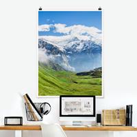 Klebefieber Poster Schweizer Alpenpanorama