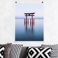 Klebefieber Poster Torii im Wasser