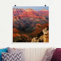 Klebefieber Poster Grand Canyon nach dem Sonnenuntergang