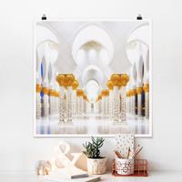 Klebefieber Poster Moschee in Gold