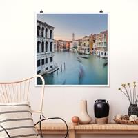 Klebefieber Poster Canale Grande Blick von der Rialtobrücke Venedig
