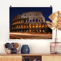 Klebefieber Poster Colosseum in Rom bei Nacht