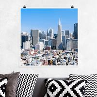 Klebefieber Poster San Francisco Skyline