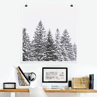 Klebefieber Poster Dunkle Winterlandschaft