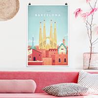 Klebefieber Poster Reiseposter - Barcelona