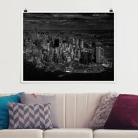 Klebefieber Poster New York - Manhattan aus der Luft