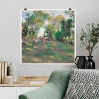 Klebefieber Poster Auguste Renoir - Landschaft mit Figuren