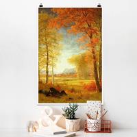 Klebefieber Poster Kunstdruck Albert Bierstadt - Herbst in Oneida County, New York