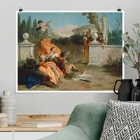 Klebefieber Poster Giovanni Battista Tiepolo - Rinaldo und Armida