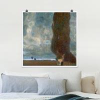 Klebefieber Poster Gustav Klimt - Die große Pappel II