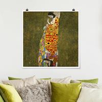 Klebefieber Poster Gustav Klimt - Die Hoffnung II