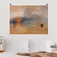 Klebefieber Poster William Turner - Strand bei Calais