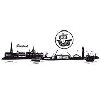 Wall-Art Wandtattoo Hansa Rostock Skyline + Logo, (1 St.)
