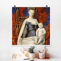 Klebefieber Poster Jean Fouquet - Die thronende Madonna