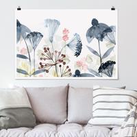 Klebefieber Poster Wildblumen Aquarell I