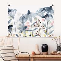 Klebefieber Poster Wildblumen Aquarell II