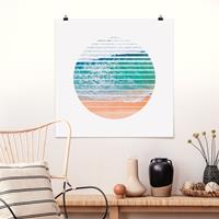 Klebefieber Poster Ozean im Kreis