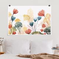 Klebefieber Poster Wildblumen im Sommer II