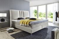 ATLANTIC home collection Boxspring Rita met topmatras en hoog hoofdbord