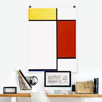 Klebefieber Poster Kunstdruck Piet Mondrian - Komposition I