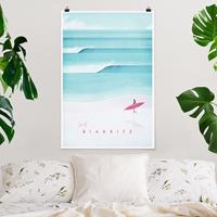 Klebefieber Poster Reiseposter - Biarritz