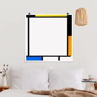 Klebefieber Poster Piet Mondrian - Komposition II
