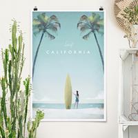 Klebefieber Poster Reiseposter - California