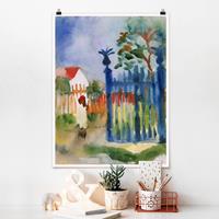 Klebefieber Poster Kunstdruck August Macke - Gartentor