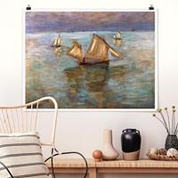 Klebefieber Poster Claude Monet - Fischerboote