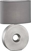 Honsel Klassieke tafellamp grijs met staal - Ollo