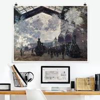 Klebefieber Poster Claude Monet - Gare Saint Lazare